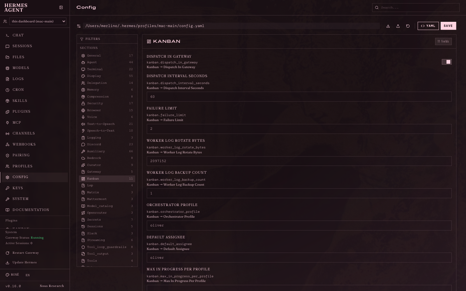 The orchestration settings, and why they are already correct